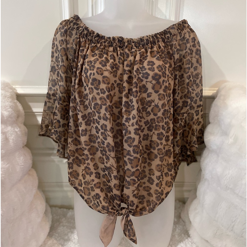 Express Leopard print top Medium